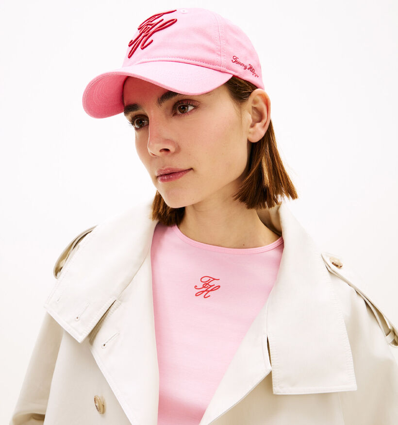 Tommy Hilfiger Embroidered Casquette en Rose/Rouge pour femmes (369314)