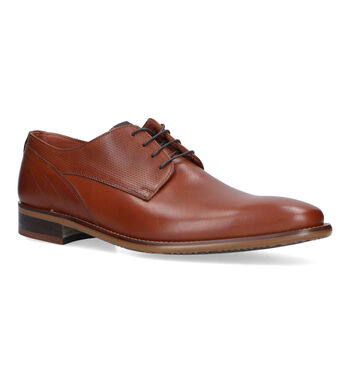 Geklede schoenen cognac