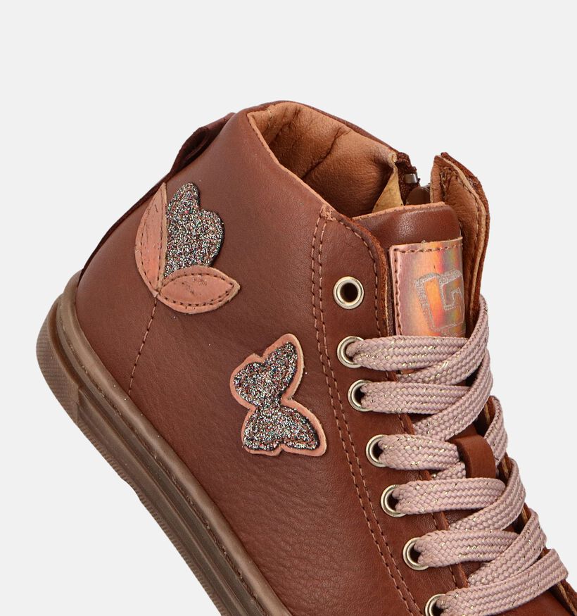 Little David Liz Cognac Sneakers voor meisjes (364572) - geschikt voor steunzolen