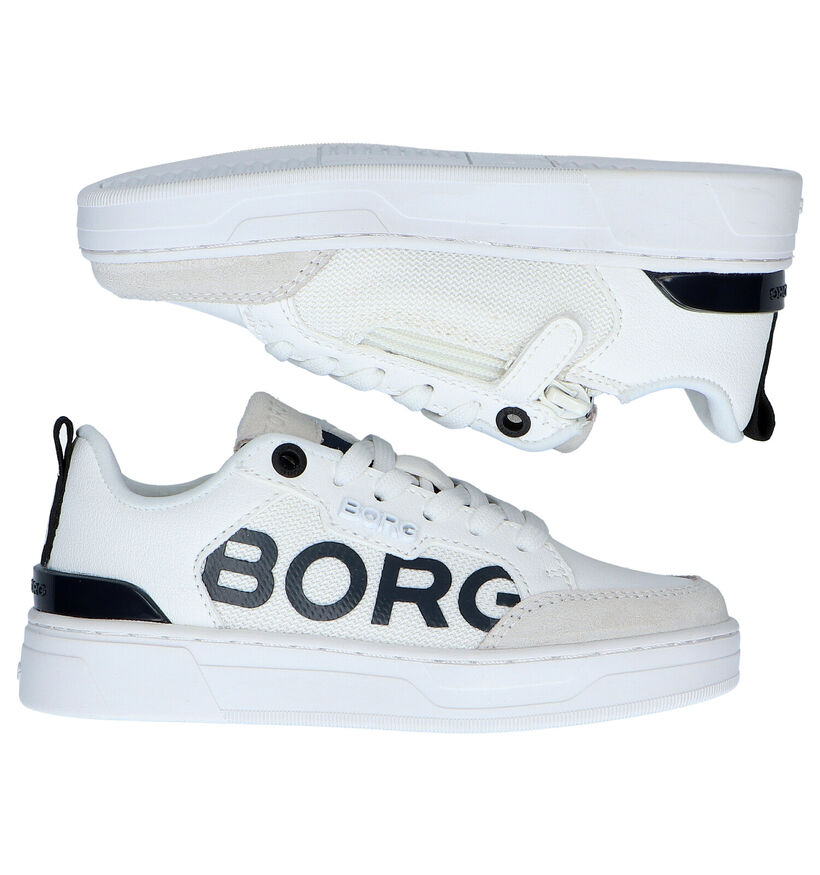 Björn Borg Chaussures à lacets en Blanc pour garçons (320685) - pour semelles orthopédiques