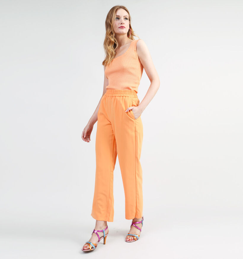 Vero Moda Carmen Pantalon large en Orange L30 pour femmes (323867)