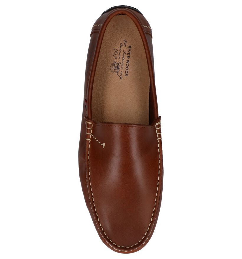 River Woods Mocassins en Cognac en cuir (246721)