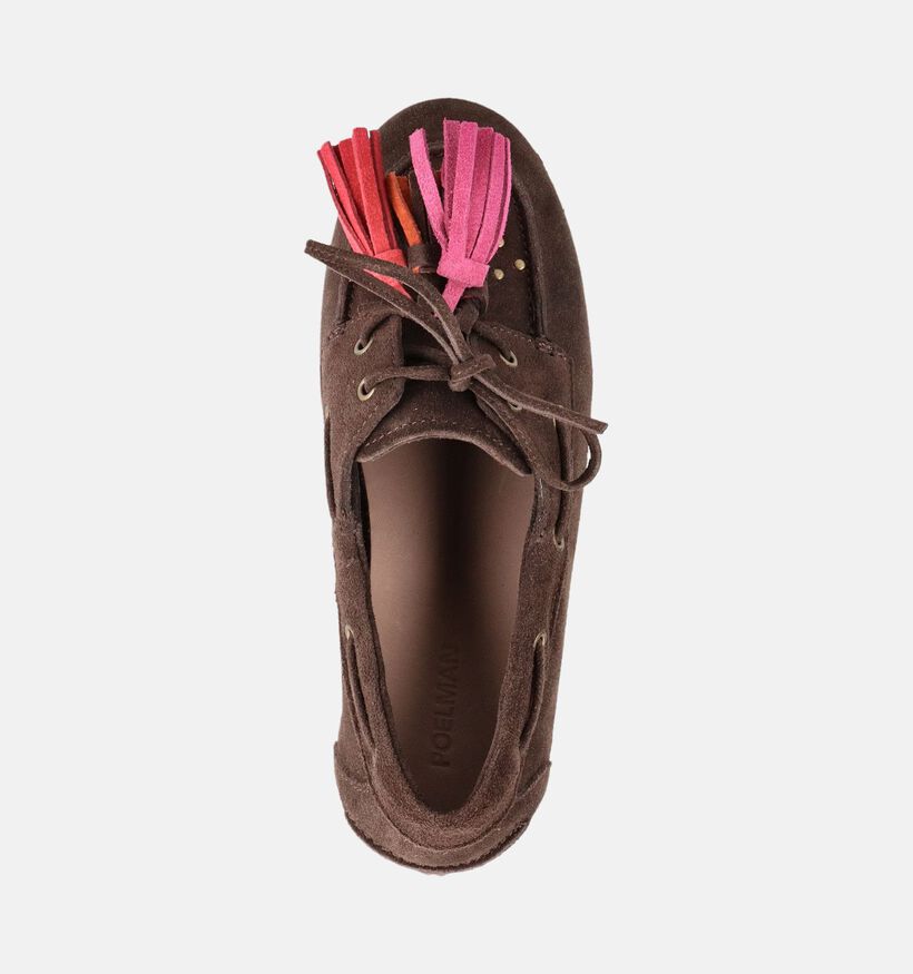 Poelman Donkerbruine Bootschoenen voor dames (386164)