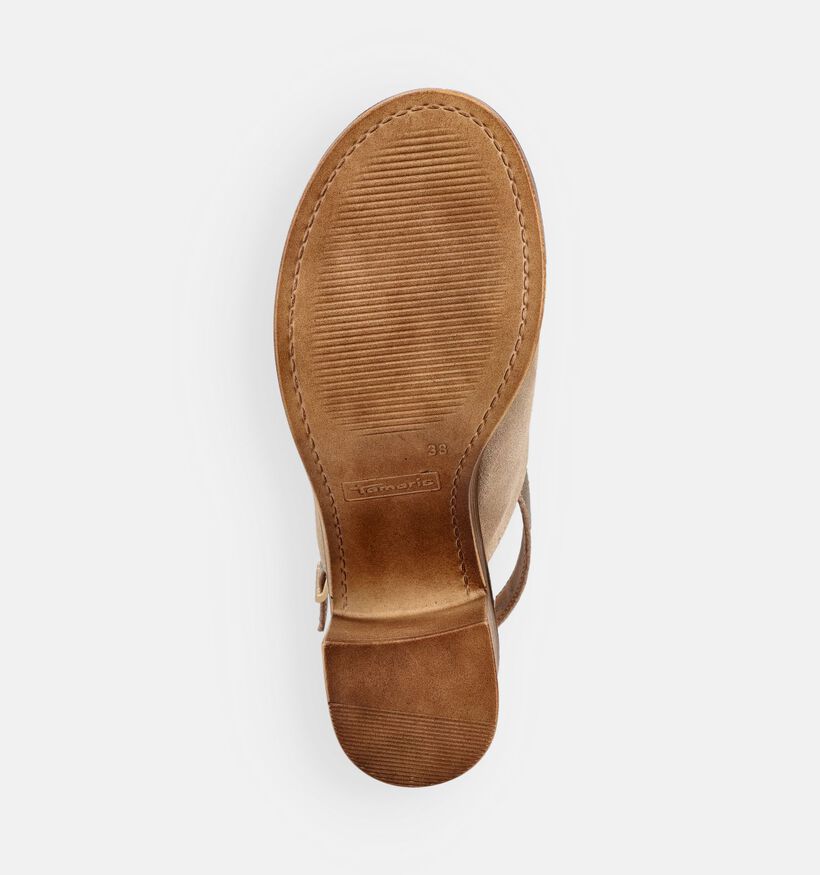 Tamaris Beige Sandalen met Blokhak voor dames (371696)