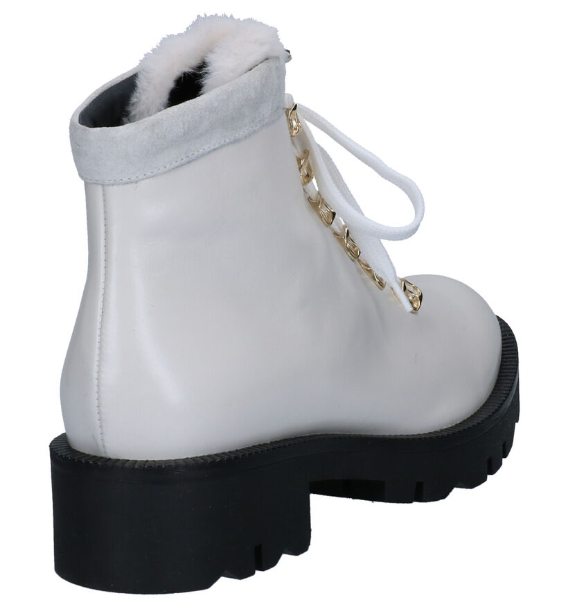 Tosca Blu Witte Boots in leer (258292)