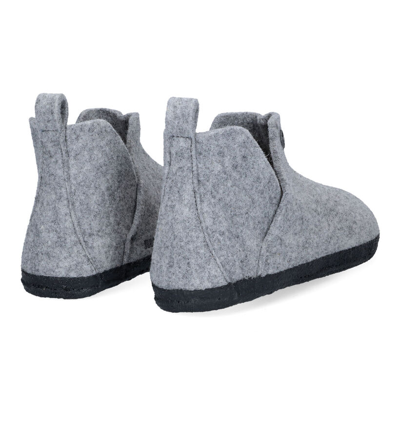 Birkenstock Andermatt Grijze Hoge pantoffels voor dames (314086)