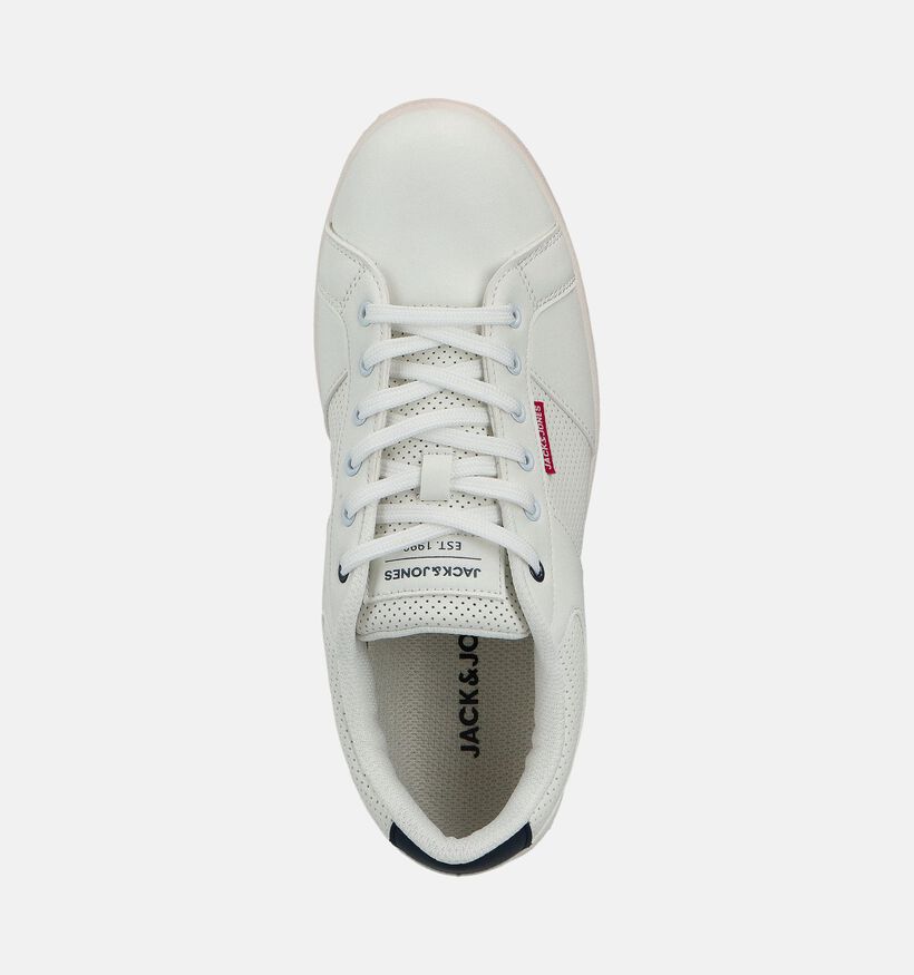 Jack & Jones Lennox Witte Veterschoenen voor heren (359525) - geschikt voor steunzolen