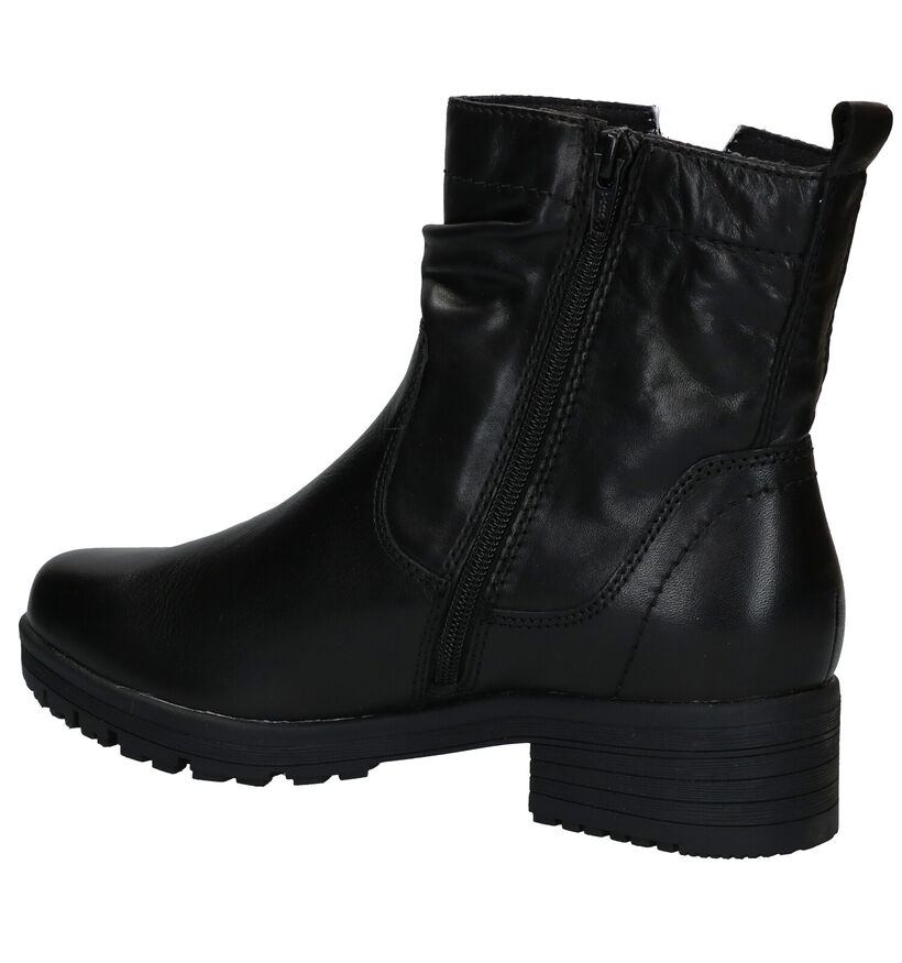 Jana Zwarte Boots in leer (280905)