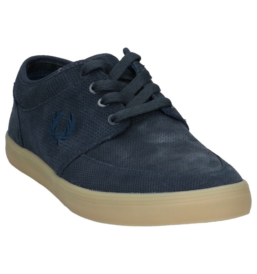 Casual Schoenen met Veters Donkerblauw Fred Perry in daim (221471)