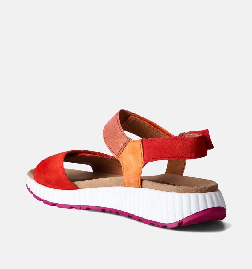 Gabor Best Fitting Rode Sandalen met sleehak voor dames (355109)