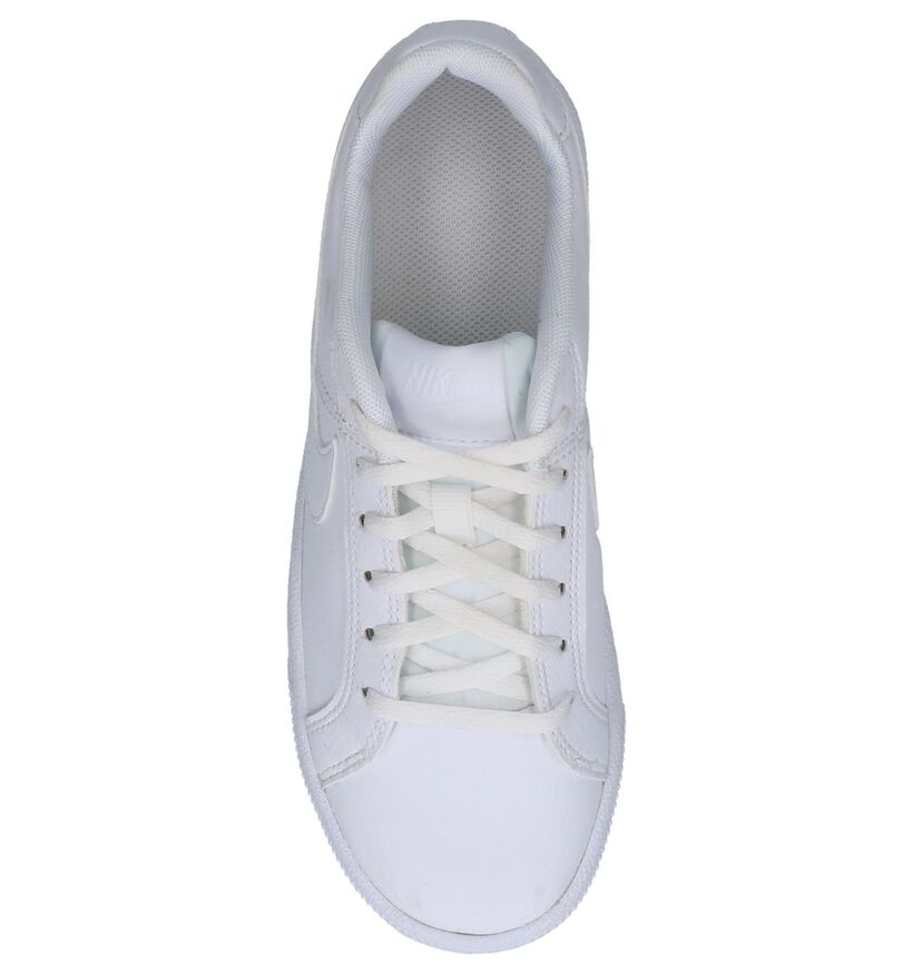 Witte Lage Sneakers Nike Court Royale in leer (233456)