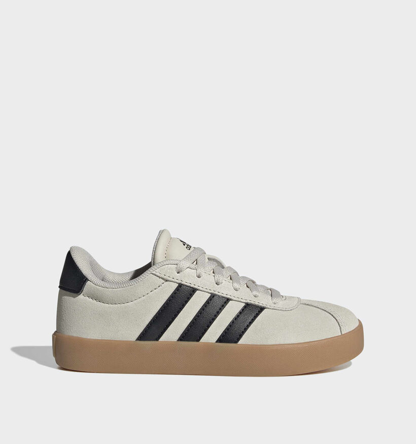 adidas VL Court 3.0 Donkergrijze Sneakers voor jongens, meisjes (366797) - geschikt voor steunzolen