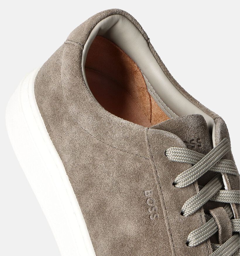 BOSS Kieran Tenn Kaki Veterschoenen voor heren (352399) - geschikt voor steunzolen