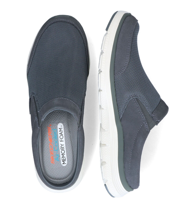 Skechers Flex Advantage Grijze Instappers in stof (305381)