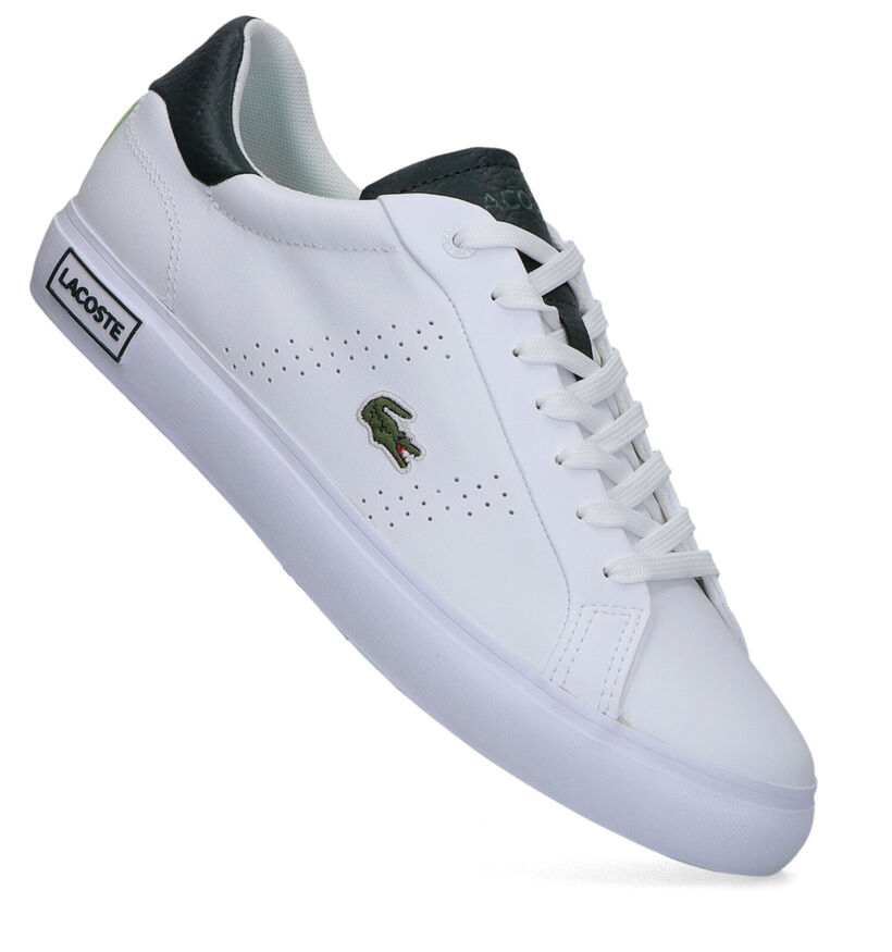 Lacoste Powercourt 2.0 Chaussures à lacets en Blanc pour hommes (322377)