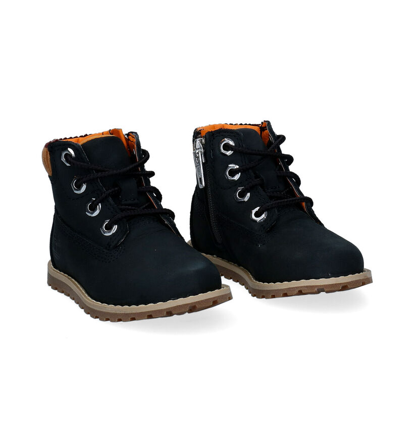 Timberland Pokey Pine H&L Blauwe Boots in daim (293802)