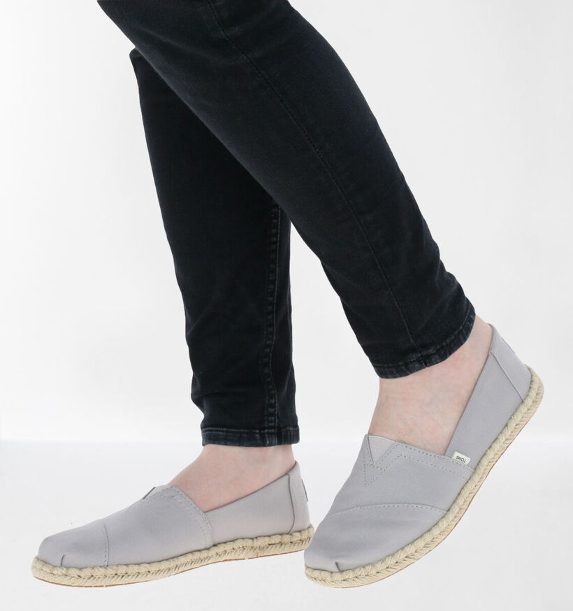 Toms Alpargata  Espadrilles en Gris en textile (269359)