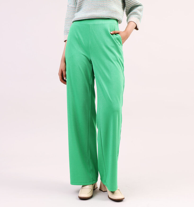 Vero Moda Rony Pantalon Large en Vert pour femmes (331805)