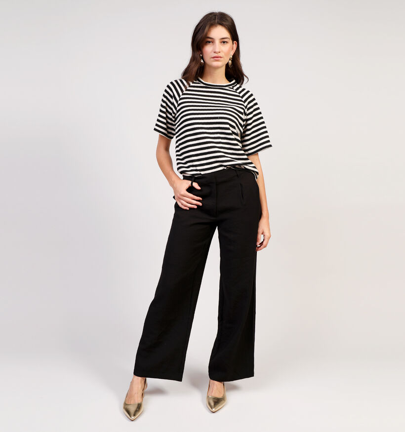 JDY Zenya Pantalon large en Noir L32 pour femmes (351381)
