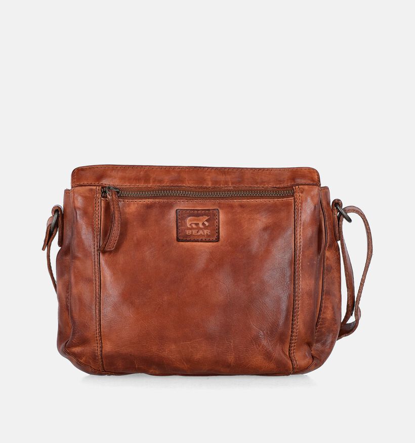 Bear Design Sac porté croisé en Cognac pour femmes (358884)