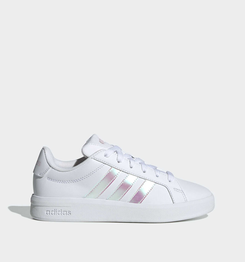 adidas Grand Court 3.0 Witte/Iridescent Sneakers voor meisjes (366705)