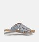 Rieker Antistress Lichtblauwe Slippers voor dames (370426)