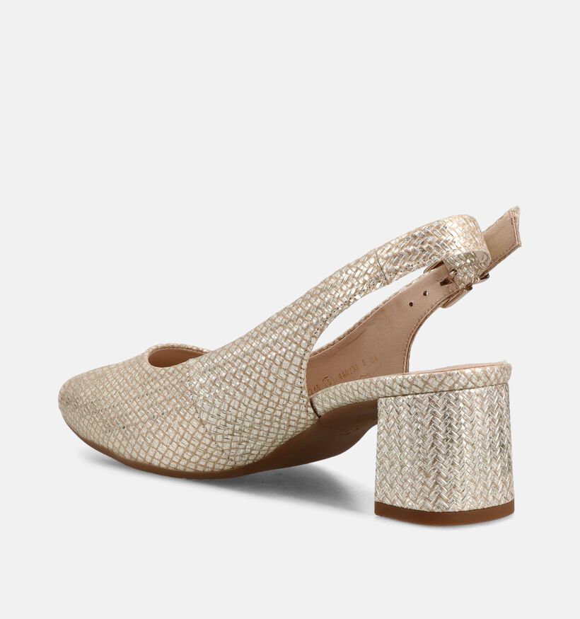 Comfort Escarpins slingback en Or pour femmes (371116)