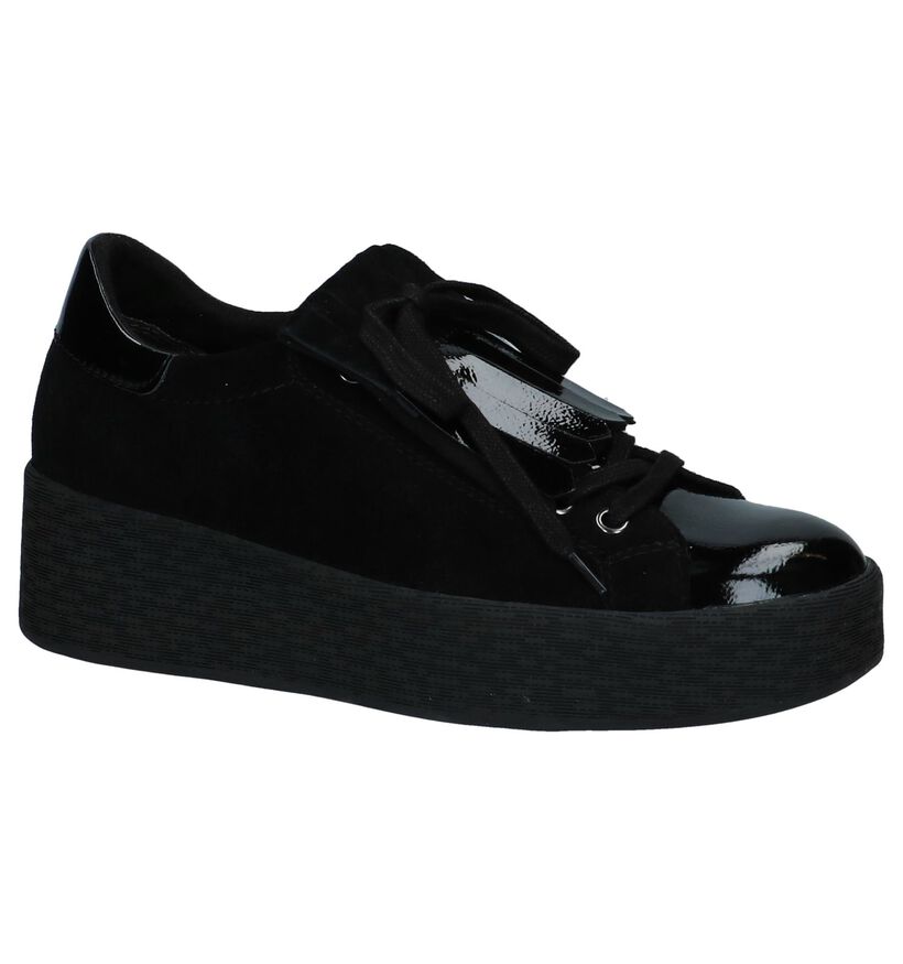 Tamaris Chaussures à lacets en Noir en daim (226778)