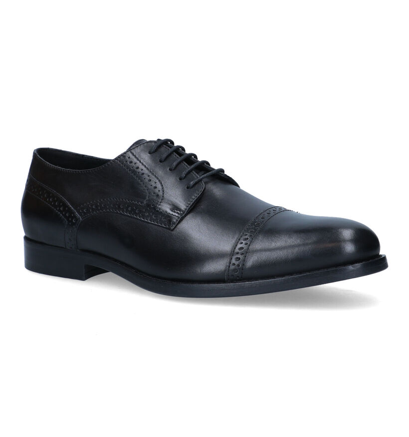 Geox Hampstead Chaussures habillées en Noir pour hommes (326757)