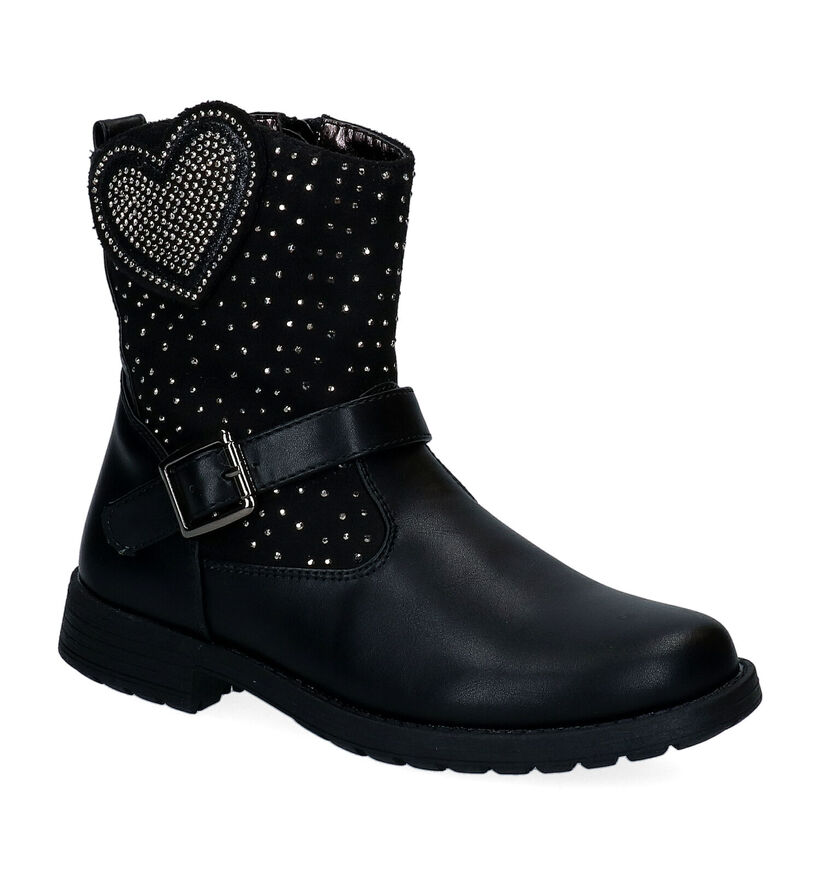 Asso Bottes courtes en Noir en simili cuir (296474)