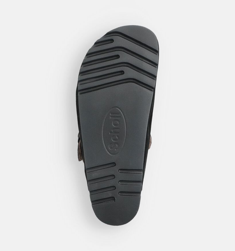 Scholl Olivier Fur Zwarte Slippers voor heren (370644)