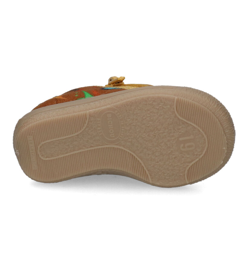 Bellamy Tela Bruine Pantoffels met dino's voor jongens (316983)