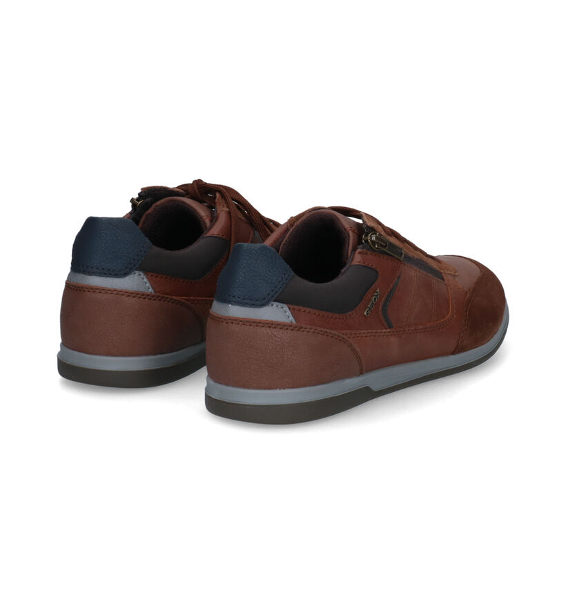 Geox Renan Chaussures basses en Noir en cuir (313676)