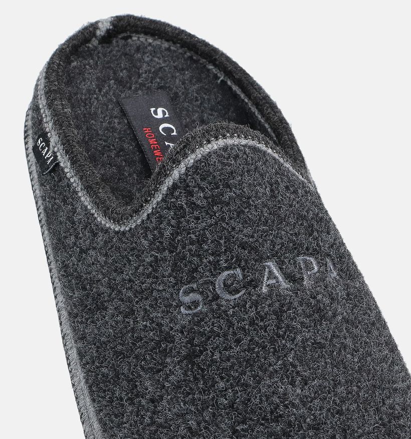 Scapa Grijze Pantoffels voor heren (364138) - geschikt voor steunzolen