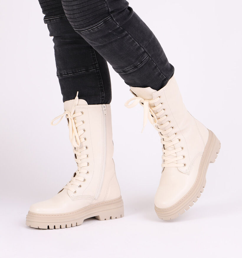 Gabor Best Fitting Ecru Boots in leer (297771)