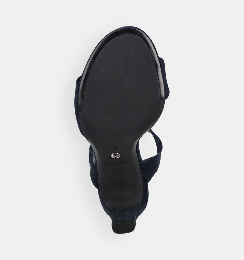 Tamaris Donkerblauwe Sandalen op hak voor dames (371690)