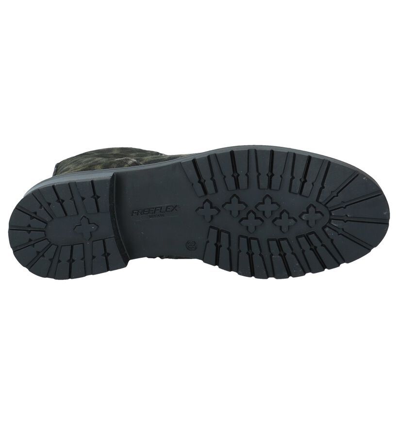 Gosh Boots à lacets en Vert kaki en daim (223969)