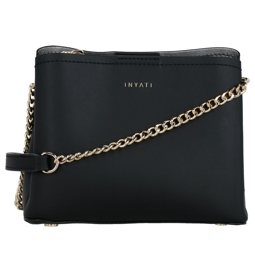 Inyati Lea Donker Sac porté croisé en Brun en simili cuir (284055)