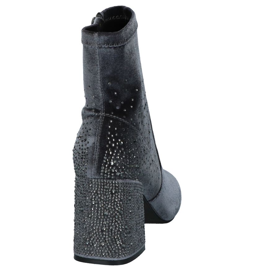 Alma en Pena Bottes basses en Gris en textile (229935)