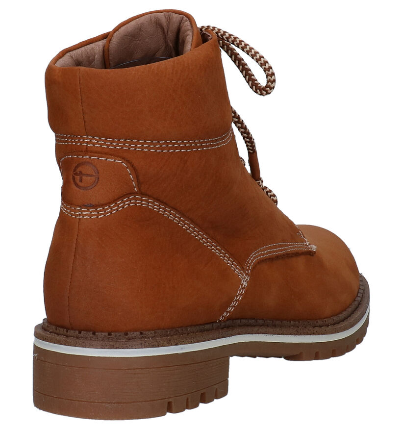 Tamaris Cognac Bottines in nubuck (280794)