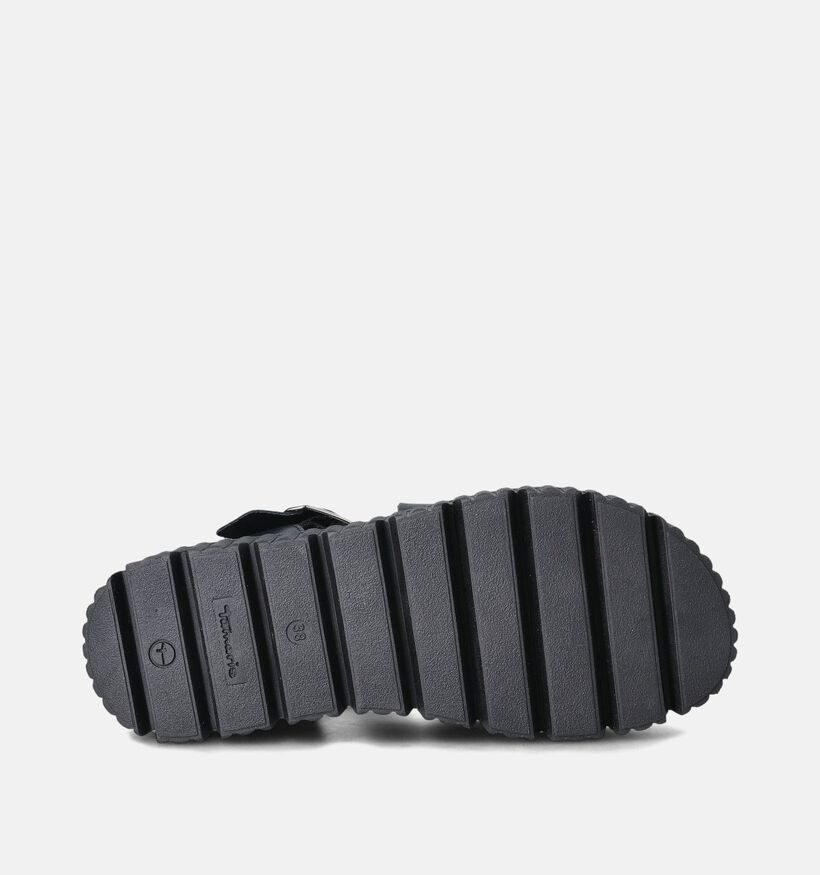 Tamaris Sandales à plateforme en Noir pour femmes (354404)
