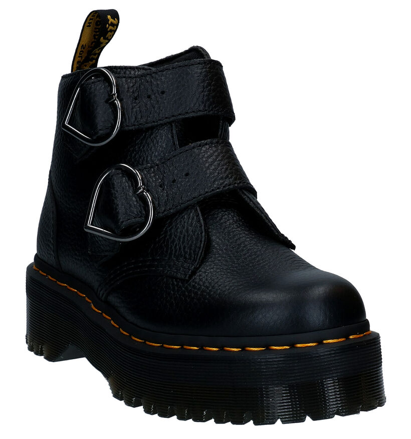 Dr. Martens Devon Heart Zwarte Boots in leer (294126)