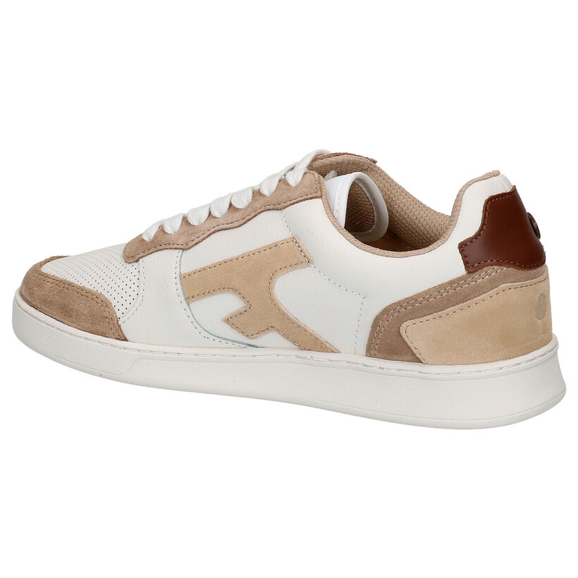 Faguo Hazel Witte Sneakers in kunstleer (288224)