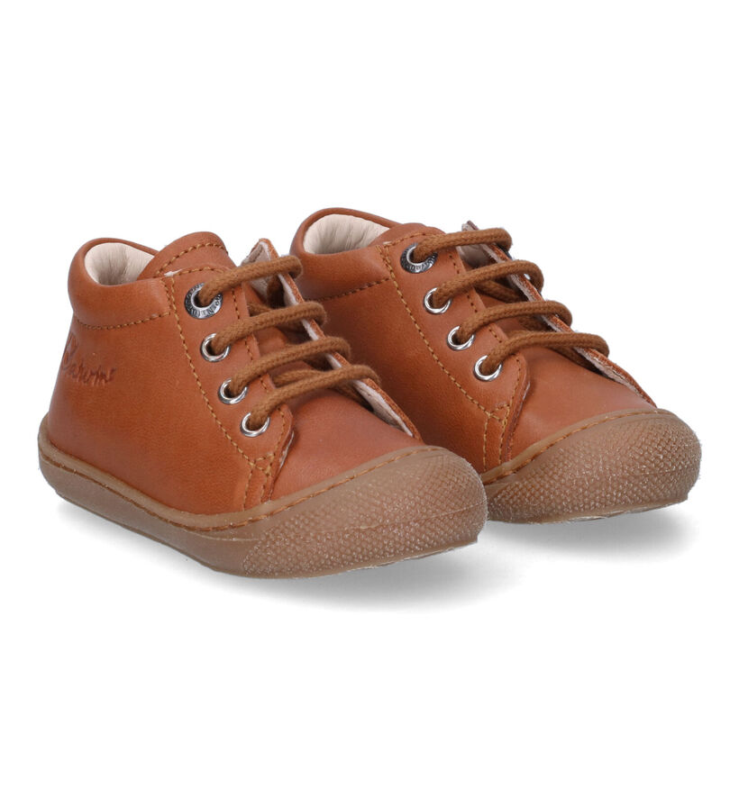 Naturino Cocoon Bottines en Cognac pour filles, garçons (324034) - pour semelles orthopédiques