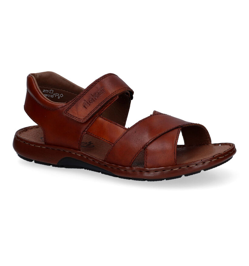 Rieker Sandales en Cognac pour hommes (339201)