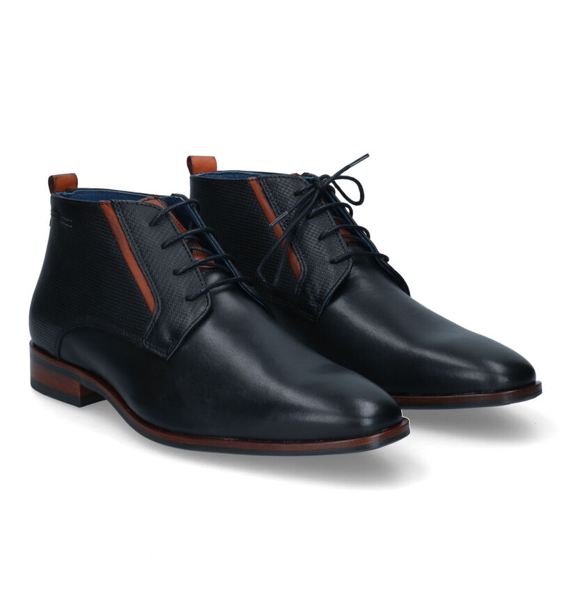 Berkelmans Estoril Chaussures habillées en Noir pour hommes (320956) - pour semelles orthopédiques