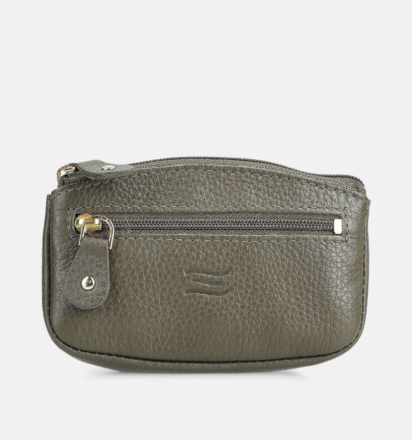 Crinkles Porte-monnaies zippé en Vert pour femmes (365754)