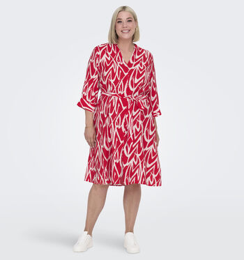 Robe chemise rouge
