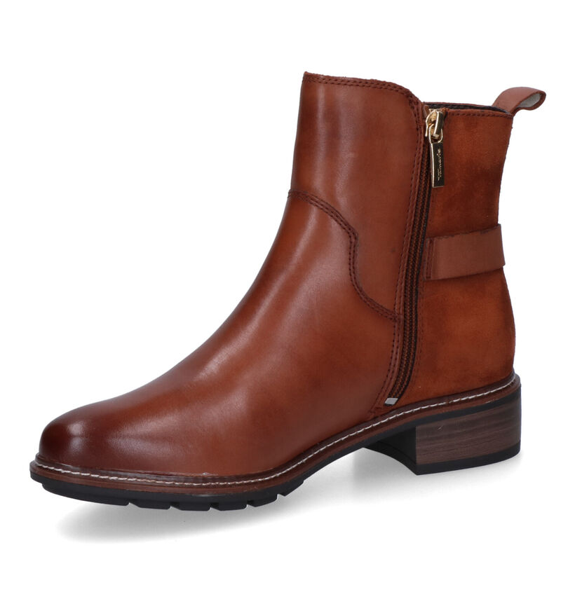 Tamaris Touch It Cognac Enkellaarzen voor dames (315430) - geschikt voor steunzolen