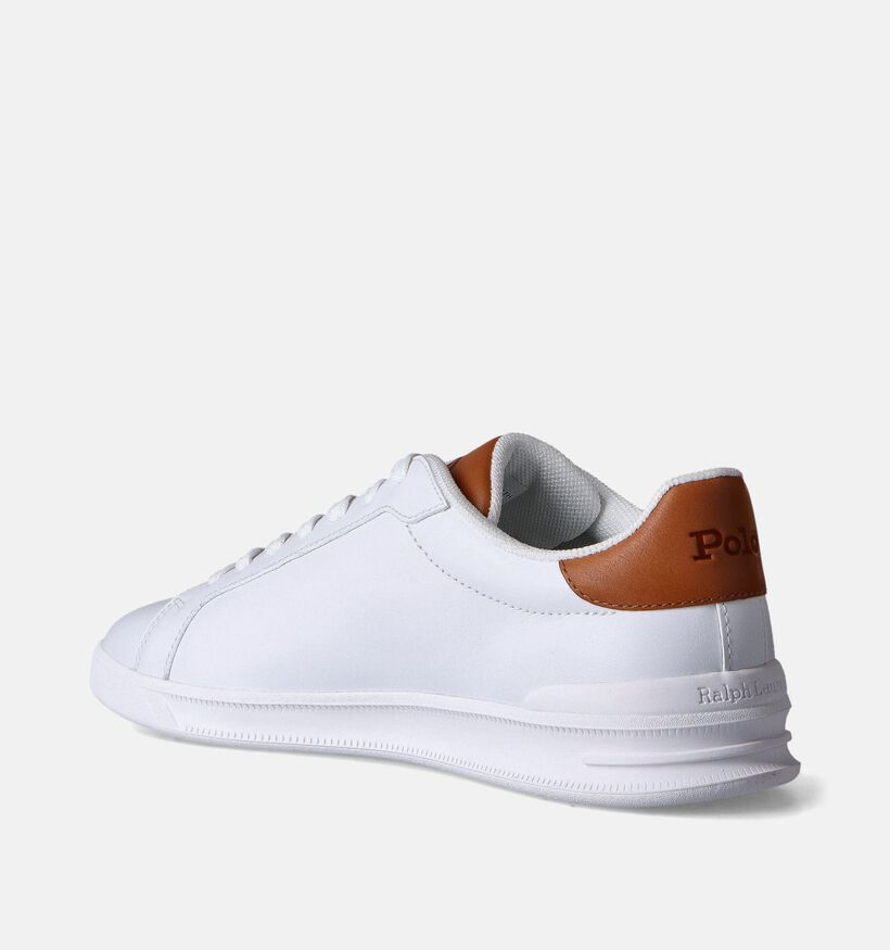 Polo Ralph Lauren Court II Witte Veterschoenen voor heren (350917)